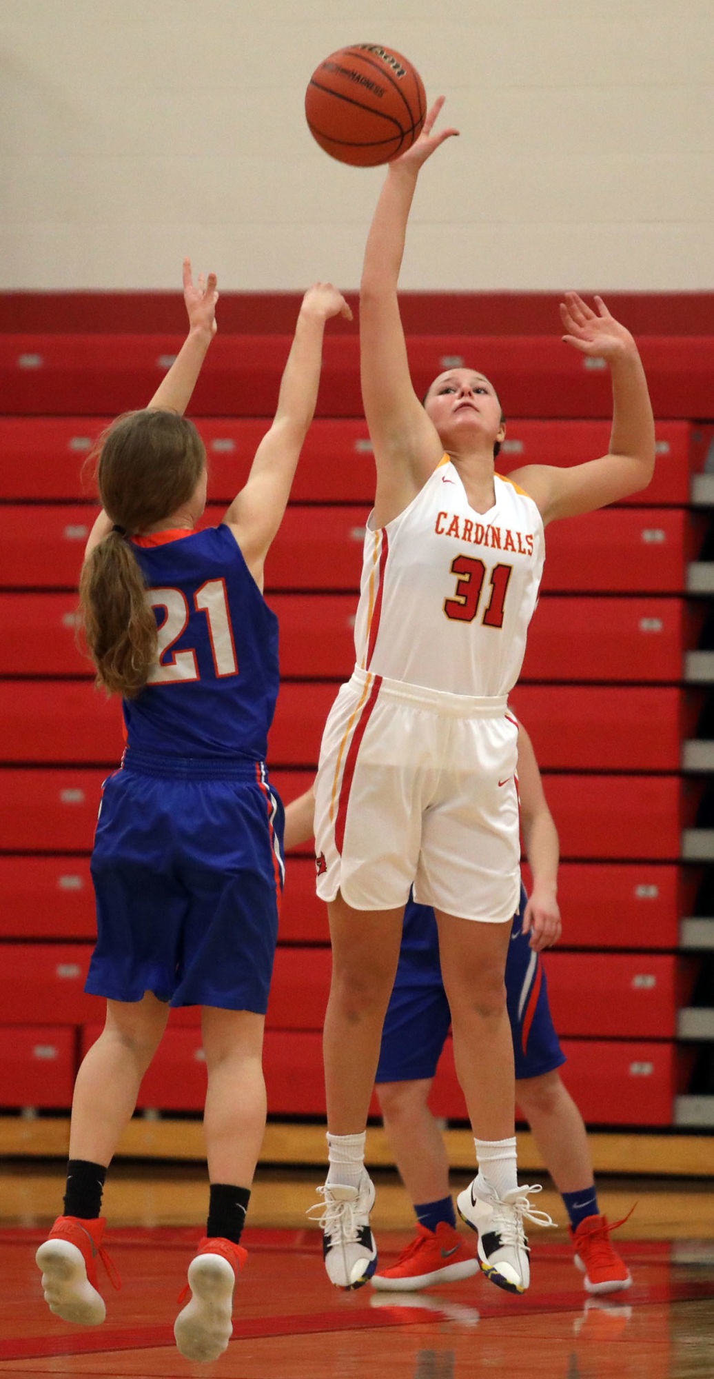 Warrensburg Latham vs Argenta Oreana girls basketball 9 2.4.19.jpg